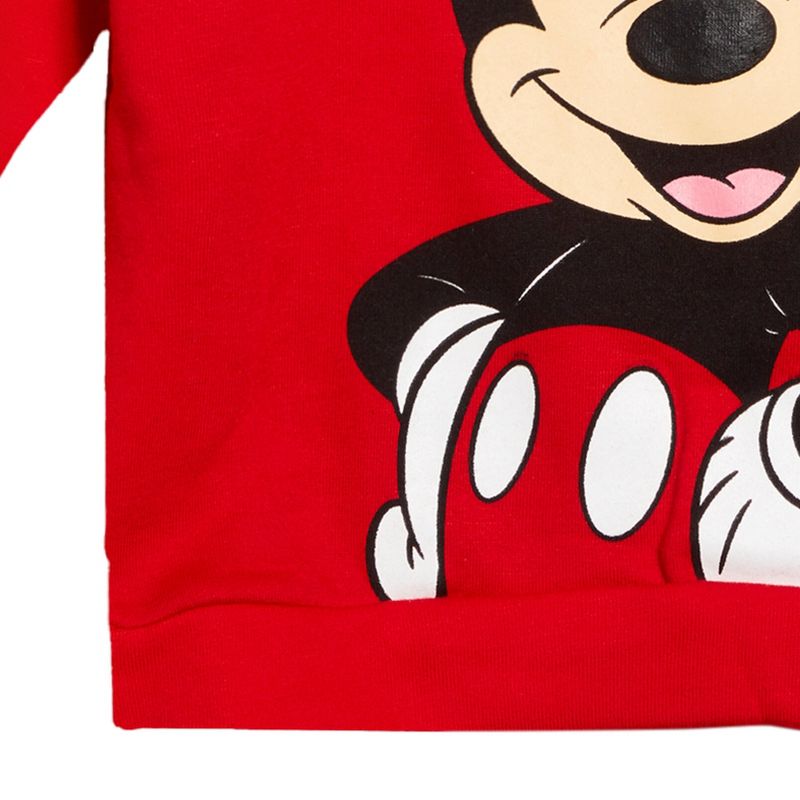Disney Mickey Mouse Christmas Fleece Pullover Hoodie and Pants Outfit Set Infant to Little Kid , 5 of 8