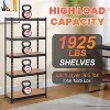 BestMassage 5-Tier  Storage Shelf with 1925LBS Capacity Industrial Organizer Rack for Home Garage and Office, Black - 3 of 4