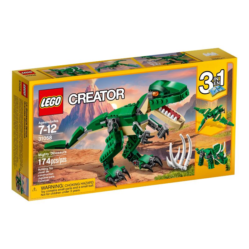 LEGO Creator 3 in 1 Mighty Dinosaurs Model Building Set 31058, 4 of 15