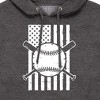 Men's - Instant Message - Baseball Flag Graphic Fleece Pullover Hoodie - 2 of 4
