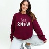 Simply Sage Market Women's Graphic Sweatshirt Let It Snow - image 2 of 4