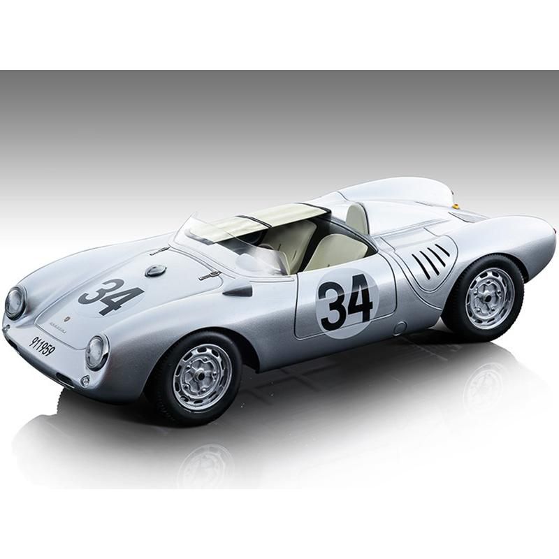 Porsche 550 A #34 C. Storez - E. Crawford 24H of Le Mans (1957) "Mythos Series" Ltd Ed to 80 pcs 1/18 Model Car by Tecnomodel, 1 of 4