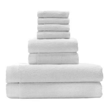 8pc Viscose from Bamboo Luxury Bath Towel Set - BedVoyage
