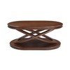 Bella Depot Retro Coffee Table, Wooden End Table, Sofa Side Table with X-shape Base - 4 of 4