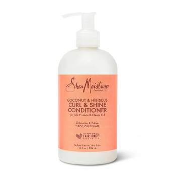 SheaMoisture Curl and Shine Conditioner for Thick Curly Hair Coconut and Hibiscus - 13 fl oz