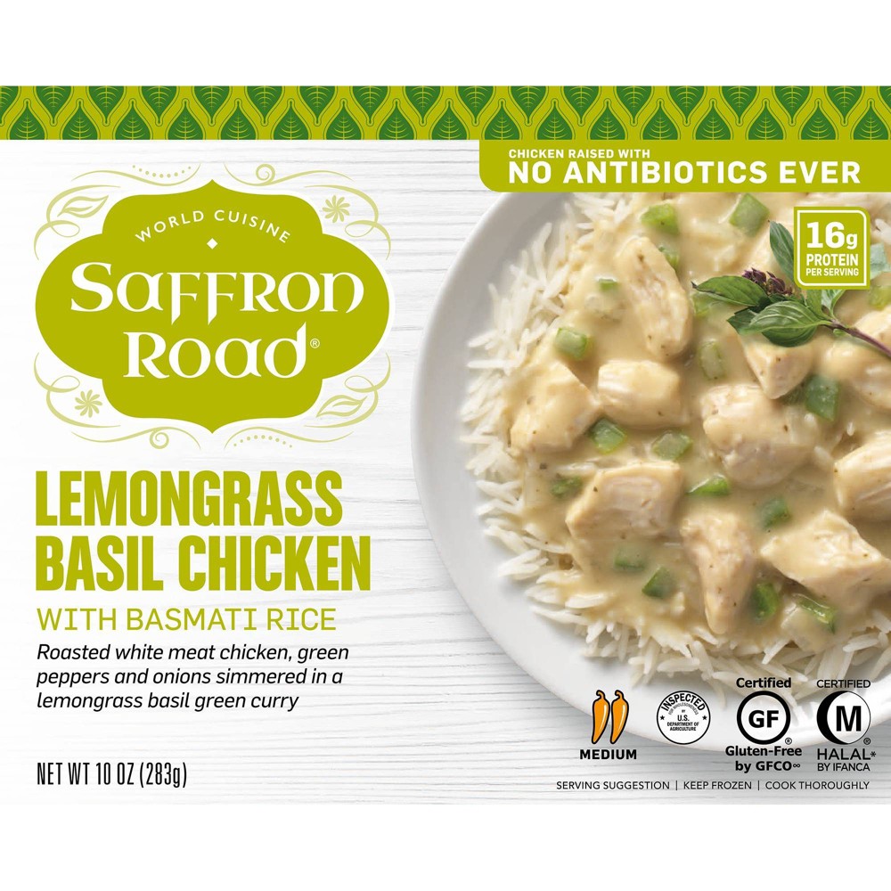 UPC 857063002072 product image for Saffron Road Frozen Lemongrass Basil Chicken - 10oz | upcitemdb.com