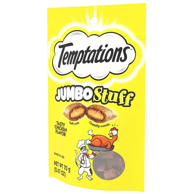 Temptations Jumbo Stuff Tasty Chicken Flavor Crunchy Cat Treats, 5 of 6