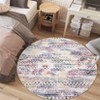 Washable Geometric Living Room Rugs, Indoor Farmhouse Non Slip Bedroom Carpet, Large Stain Resistant Dining Room Rugs - 4 of 4