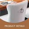 Counter Height Bar Stools Set of 2, Velvet Upholstered Dining Chairs with Nailhead Trim, Wooden Legs, Button Tufted Decor - Leovsnove - 4 of 4