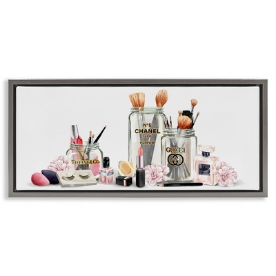 Stupell Industries Floral Makeup Collection Still Life, 25" x 11"