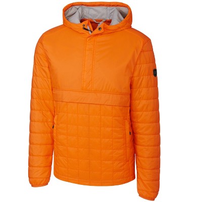 Cutter & Buck Rainier PrimaLoft® Mens Eco Insulated Rainier Half Zip Popover Quilted Jacket - Satsuma - S