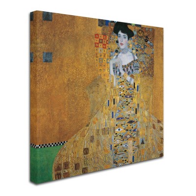 Trademark Fine Art -Gustav Klimt 'Portrait of Adele Bloch-Bauer I' Canvas Art