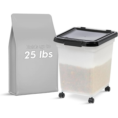 2 Pack Food Storage Container with Scoop,Large Airtight Pet Food