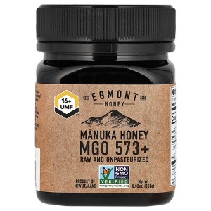Egmont Honey Manuka Honey, Raw And Unpasteurized, UMF 16+, MGO 573+, 8.82 oz (250 g) - 1 of 2