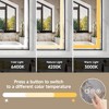 JUJABU 40''x32" Black Tempered Bathroom Mirror with Front and Back Lighting - 4 of 4