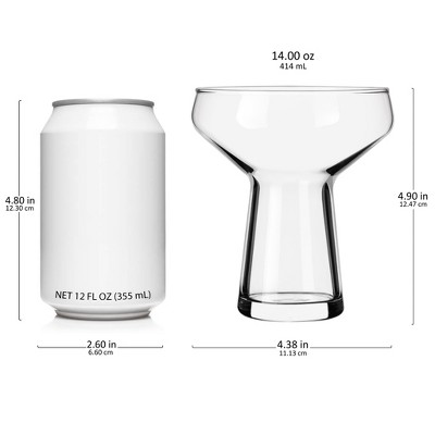 Libbey 14-Ounce Large Stemless Margarita Glass Set
