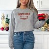 Simply Sage Market Women's Graphic Sweatshirt EmbroideredNorth Pole University -Red Ink - 2 of 3
