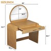 Lycvki 39" Dressing Table with Mirror and Drawer - 4 of 4