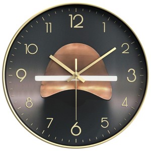 REGALWOVEN Modern Plastic Exquisite Battery Powered Silent Wall Clock 12 x 12 x 1.6 Inches - 1 of 4