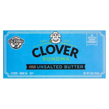 Clover Sonoma Unsalted Butter - 16oz/4ct Sticks