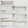 Awesome Home  Cotton Blend Light Filtering Back Tab Curtains (2 Panels) - 3 of 4