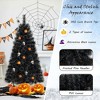Resenkos Small Black Artificial Halloween Christmas Tree with Cool White LEDs - Black - 4 of 4