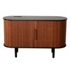 VANIRROR 47.2''x 21'' Storage Accent Cabinet, Fluted Sideboard Buffet Cabinet with Storage, Console Table with Sliding Doors for Living Room, Kitchen - 2 of 4