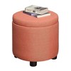 Designs4Comfort Round Accent Storage Ottoman - Breighton Home - 4 of 4