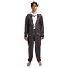 Nightmare Before Christmas Jack Skellington Adult Long Sleeve Hooded Cosplay Union Suit - 3 of 4