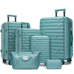 GDFStudio Meridian 6-Piece Expandable Hardshell Luggage Set with