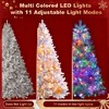 Holiday Spruce Pre-Lit Hinged Artificial Christmas Tree Set – Silver PVC, Choose 4 ft / 6 ft / 7.4 ft, 2 400 Branch Tips, 850 LED Lights, 11 Modes - 4 of 4