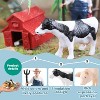 22-Piece Farm Animal Figures Set with Farmer & Tractor, Realistic Barn Toy for Pretend Play - Kids Toddlers Ages 3-12 - 3 of 4