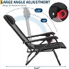 1 Pack Folding Rattan Chaise Lounge Chair , Portable Outdoor Recliner with Wide Armrest, Adjustable Backrest, 330 lb Capacity, Brown - 4 of 4