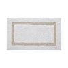 Hotel Bath Rug 100% Premium Cotton Tufted Weave Two Tone Reversible Bathroom Rug, Super Soft Absorbent, Machine Washable Bath Mat - 2 of 4