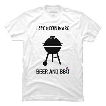 Men's Design By Humans July 4th Life Needs More BBQ By TeeShirtMadness T-Shirt