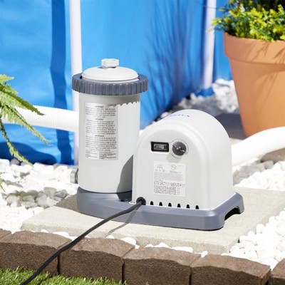Intex 1500 GPH Gray Above Ground Pool Filter Pump