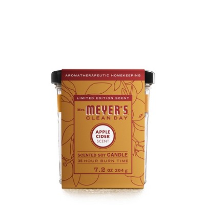 Mrs. Meyer's Clean Day Fall Large Soy Candle - Apple Cider - 7.2oz