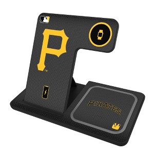 Keyscaper MLB National League Teams Linen 15-Watt 3 in 1 Charging Station - 1 of 4
