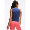 Peloton Women's Seamless Muscle Tank, Deep Cobalt - 3 of 4