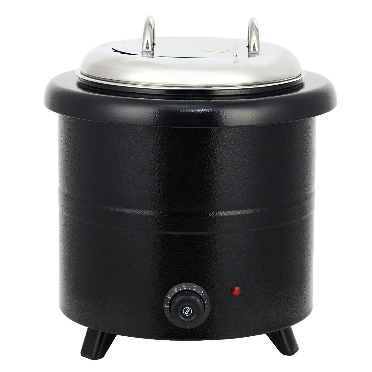 Garvee 13.7QT Commercial Soup Kettle, Electric Soup Warmer, Removable Stainless Insert, 195°F Temp Control, Hinged Lid for Restaurant Buffet Catering