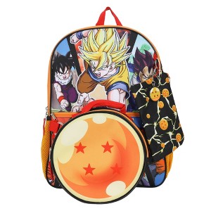 Dragon Ball Z Anime Heros 5-Piece 16” Backpack Set for Boys - 1 of 4