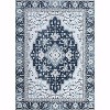 Washable Vintage Floral Area Rug Non-Slip Print,Non-Shedding,Soft Foldable Carpets for Dining Room,Bedroom,Living Room,Kitchen Entryway - 2 of 4