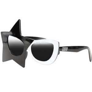 HalloweenCostumes.com One Size Fits Most   KISS Starchild Costume Glasses | KISS Costume Accessories, White/Black - 1 of 4