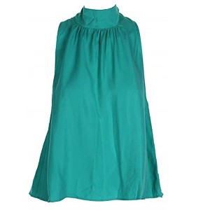 Free People Womens Palm Breeze Mock-Neck Sleeveless Blouse Top - 1 of 1