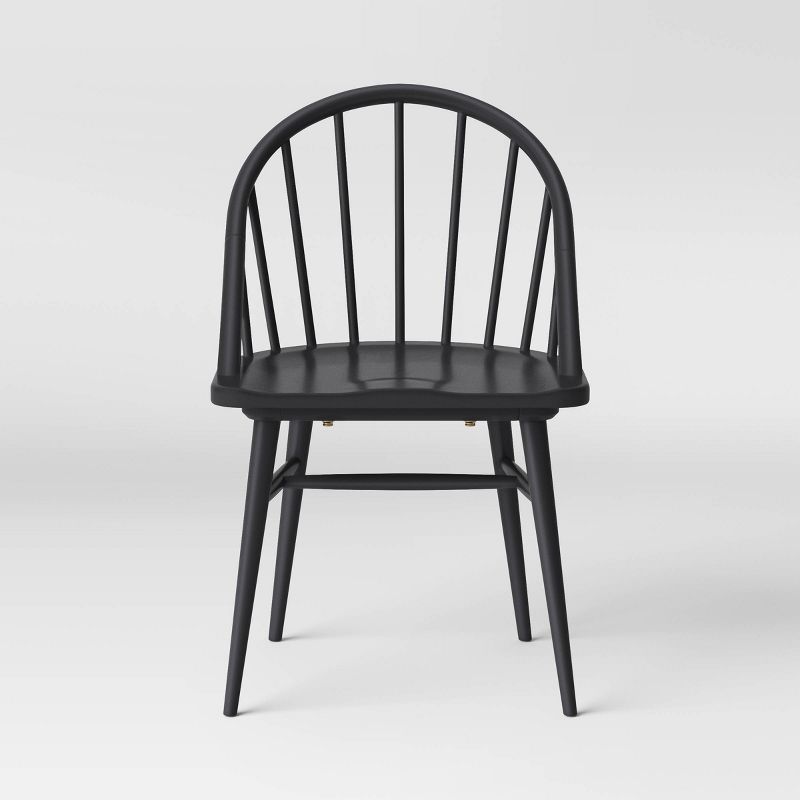 2pk Adwolf Rounded Spindle Dining Chairs Black - Threshold&#8482;, 5 of 15