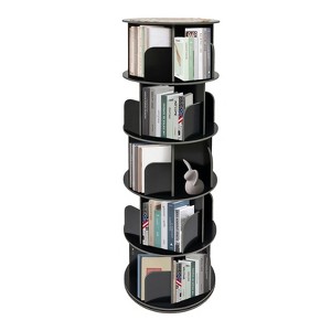 YIYIBYUS 360° Rotating Book Shelf Bookcase 5-tier Spinning Bookcase Storage Rack - 1 of 4