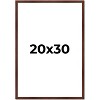 PosterPalooza | Classic Modern Brown Picture Frame - UV Acrylic, Foam Board Backing, Hanging Hardware - 2 of 4