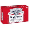 Budweiser Lager Beer - 15pk/12 fl oz Cans - 2 of 4