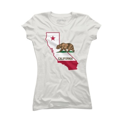 Design By Humans California State Pride Bear By T-Shirt