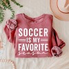 Simply Sage Market Soccer Is My Favorite Season Lightweight Garment Dyed Sweatshirt - 3 of 4